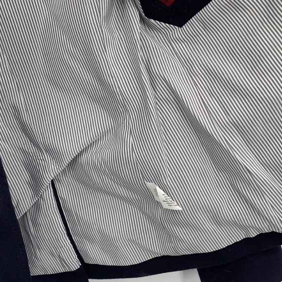 J. CREW school boy Blazer in Italian Stretch Wool Navy and Gold Button Details - Picture 5 of 13